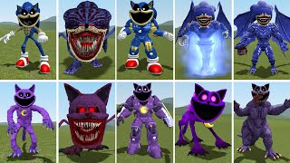 ALL SONIC EXE VS NEW CATNAP SMILING POPPY PLAYTIME CHAPTER 3 In Garry's Mod