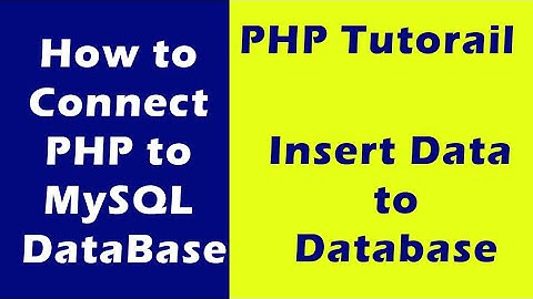 How to connect php to mysql database using phpmyadmin