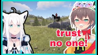 Bully Matsuri Visit Fubuki To Give Her A Friendly Reminder Rust Hololiveeng Sub
