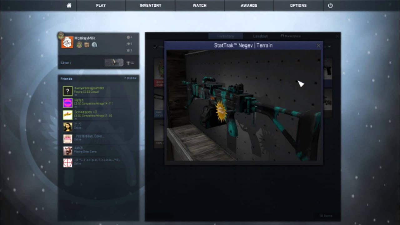 Cs:Go Negev (Terrain)(StatTrack) Giveaway (Winner Choosen) - YouTube