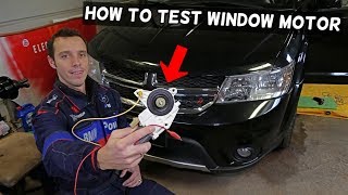 HOW TO TEST WINDOW MOTOR ON CHRYSLER JEEP DODGE