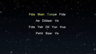 Siddhant Bhosle - Fida (Karaoke Version)