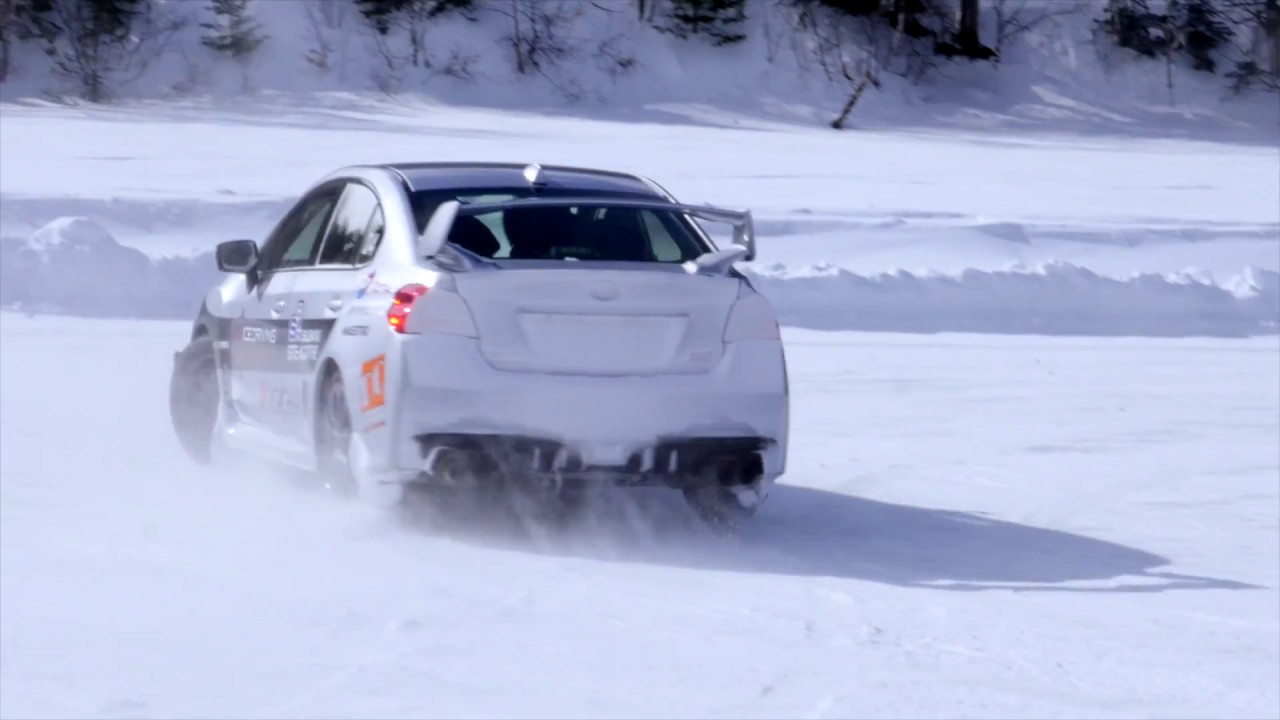 Extreme winter sport, car drifting on frozen lake Ice Driving Canada Quebec YouTube