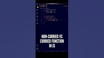 😍😍 NEW Non-curried vs Curried Function in JavaScript! #shorts #programming #javascript #ytshorts