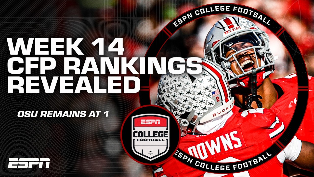 WEEK 14 2025 College Football Playoff Rankings REVEALED 👀🍿 | ESPN College Football