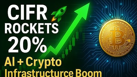 CIFR Rockets 20% | AI + Crypto Infrastructure Boom | Cipher Mining Weekend Recap