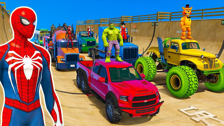 GTA V desafío de mega rampa de carrera de acrobacias para autos todoterreno