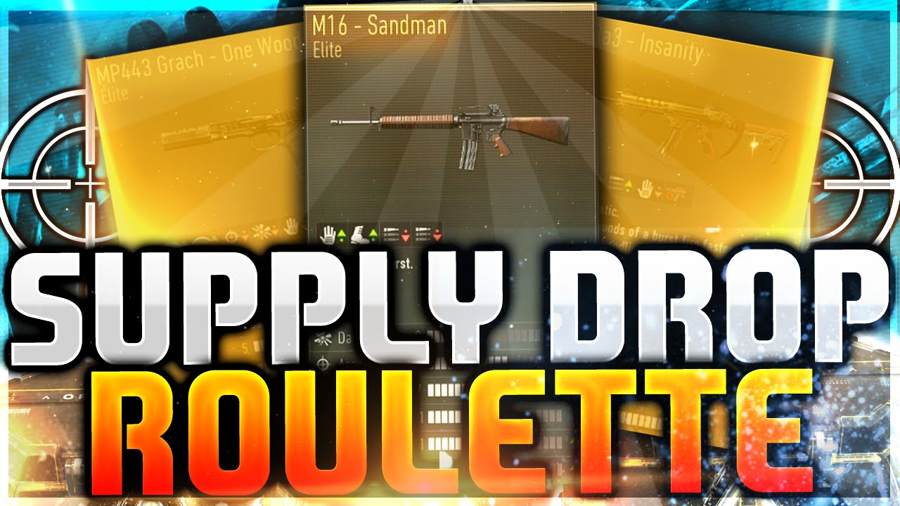 "ELITE M16 DELETED!" - INSANE ADVANCED SUPPLY DROP ROULETTE! BEST SUPPLY DROPS (COD AW)