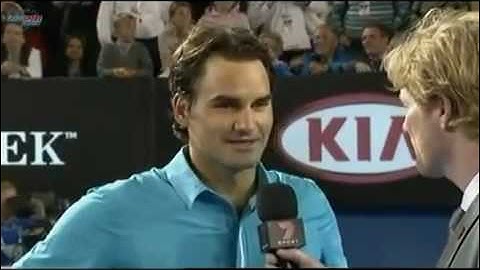 Federer interview Aus open 2010