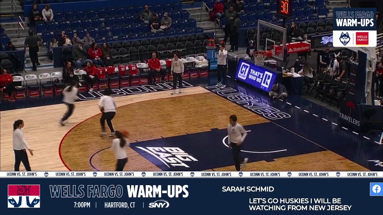 Wells Fargo Warm-Ups | UConn vs. St. John's