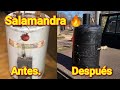 DIY SALAMANDRA con termotanque RECICLADO #estufasdebajocosto