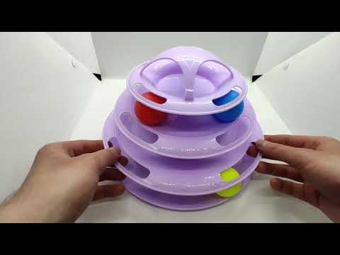 Игрушка-пирамидка для кошек, 4 этажа Игрушка-пирамидка для кошек, 4 этажа