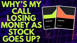 WHY CALL OPTIONS LOSE MONEY AS STOCK GOES UP (& PUTS)