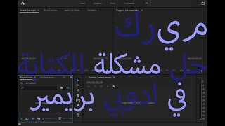 حل مشكلة الكتابة باللغة العربية في ادوبي بريمير ادوبي_بريمير