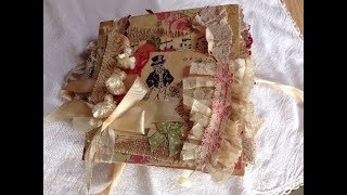 Vintage Junk Journal - Mr Pink-Whistle Enid Blyton Altered MIni Album  - Sold - Thank you !