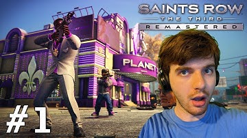 HUGE BANK HEIST! Saints Row the Third Remastered Full Walkthrough Livestream Part 1