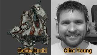 Character and Voice Actor - Star Wars Republic Commando - Battle Droid - Clint Young