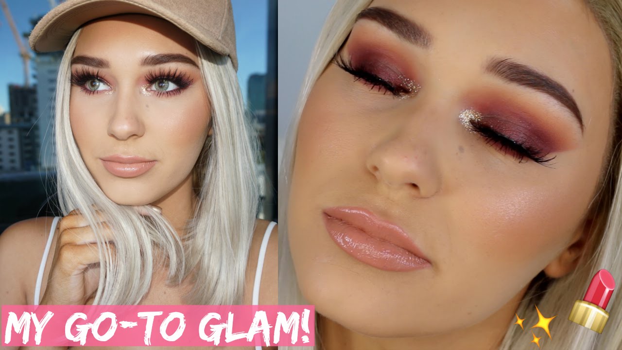 Blonde Full Glam Makeup Tutorial - YouTube
