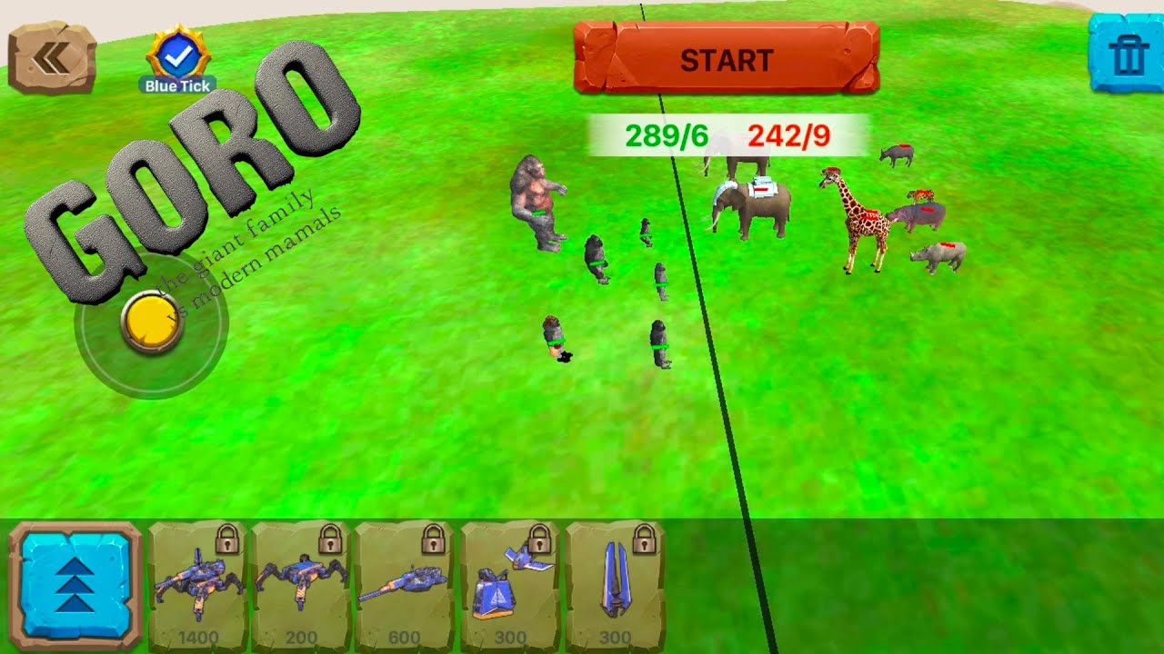 Goro the giant family VS modern mamals 