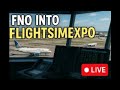 Live from FlightSimExpo 2025 in Providence | FNO into FlightSimExpo! | Providence Ground