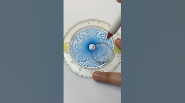 Spirograph Spiral Pattern ASMR | Satisfying Art for Relaxation! #art #shorts #spirograph #satisfying