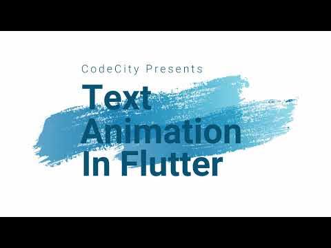 Animated Text in Flutter - YouTube