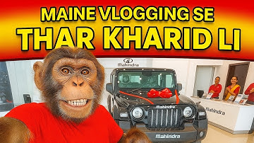Finally! Maine vlogging se Thar kharid lee 🥰 || Ai monkey Thar vlog || Ai monkey video
