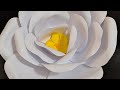 HOW TO MAKE A BIG ROSE FLOWER IN 2 MN/ DIY / TUTORIALS  / PAPIER CRAFT/ SELBST BASTELN MIT PAPIERE