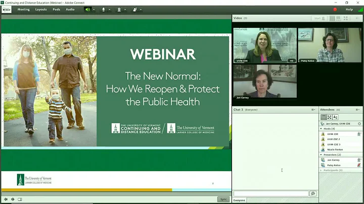The New Normal: How We Reopen & Protect the Public Health UVM Webinar