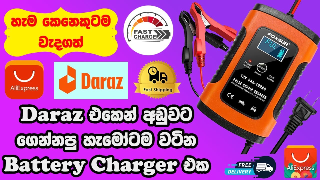 Daraz එකෙන් අඩුවට ගෙන්නපු හොදම Battery Charger එක Budget Battery