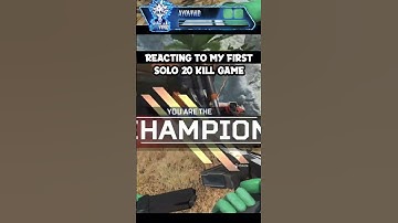 My First SOLO 20 Kill - Reaction! #SHORTS