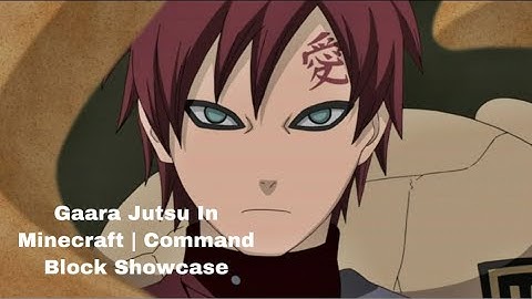 Gaara Jutsu In Minecraft | MCPE/MCBE Command Block Showcase