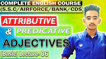 Attributive & Predicate Adjectives || Linking Verb- Adjective as a Subject Complement