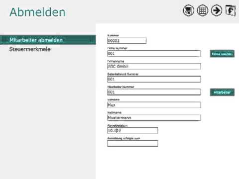 ELStAM Online - Mitarbeiter abmelden