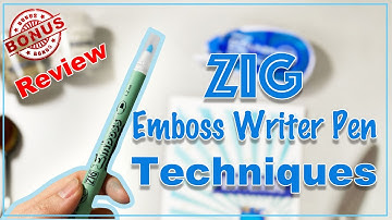 Zig Embossing Pen Review | Bonus Embossing Pen Techniques!!!