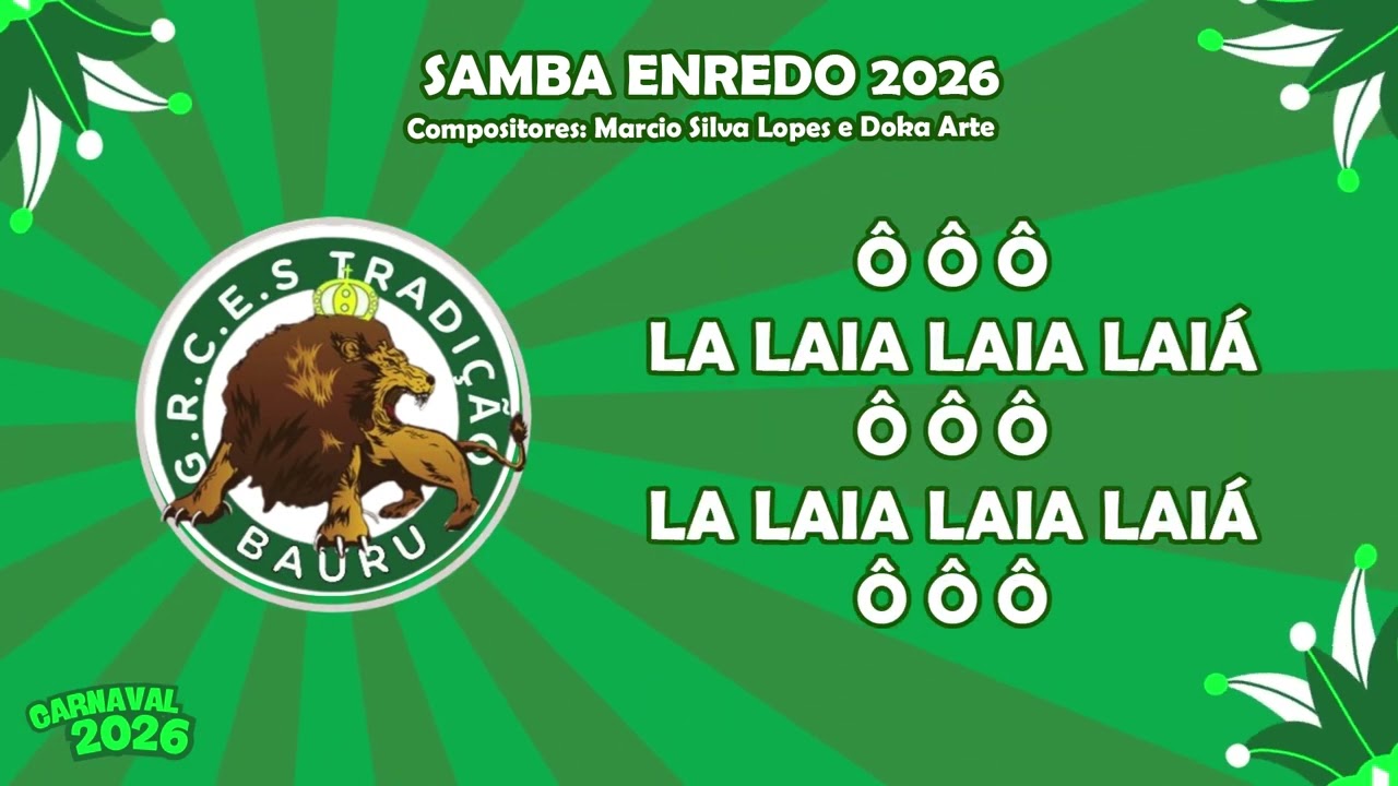 Samba Enredo 2026 - Tradição