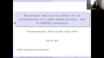Fiammetta Menchetti: Estimating the causal effect of an intervention in a time series setting