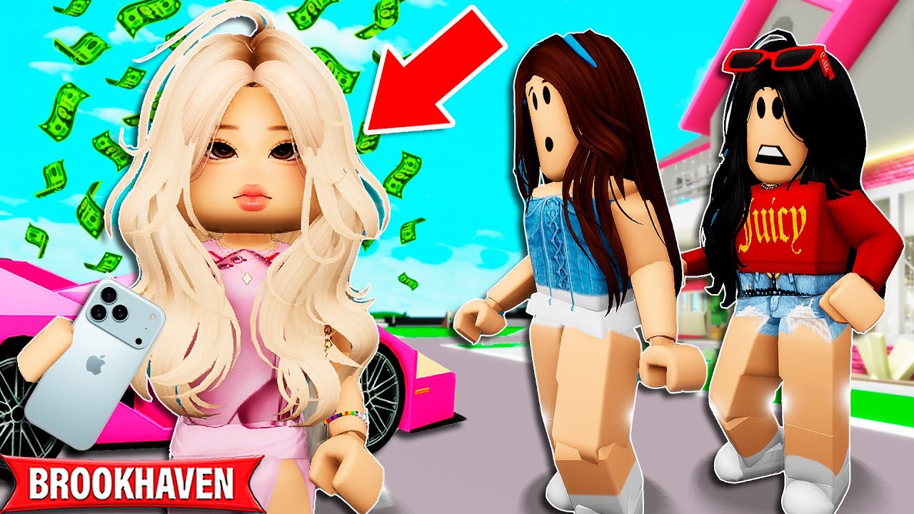 DESCOBRI QUE MINHA MELHOR AMIGA É BILIONÁRIA | Historinhas Brookhaven Roblox | Bibi e Lud