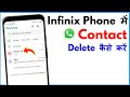 Infinix Mobile Mein WhatsApp Se Number Delete Kaise Kare | WhatsApp Number Delete Kaise Kare Infinix