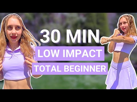 30 Min K-Pop Total Beginner Workout — Easy full body dance workout, low impact, no jumping — indoor walking workout video