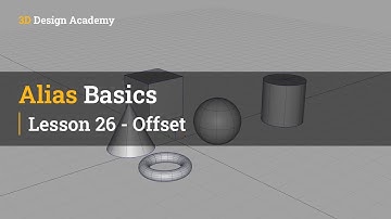 Autodesk Alias Basic Tutorials 26 - Offset