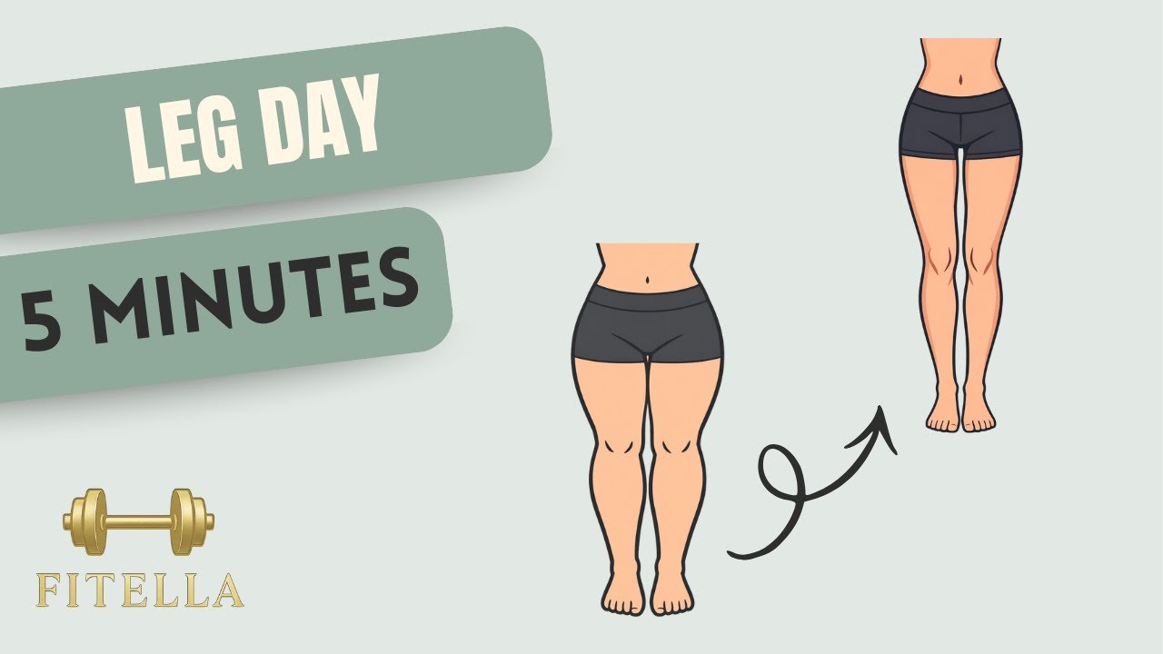 5 Minute Leg Workout for Women | Tone Legs at Home