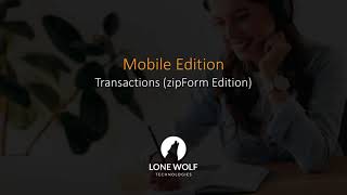 Mobile Edition (Transactions - zipForm Edition) screenshot 1