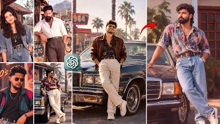 80s Retro Look AI Photo Editing 🔥 | Viral 80s Look Photo Editing Prompt | ChatGPT AI screenshot 1