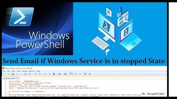 PowerShell Send Email if Windows Service is in Stopped State