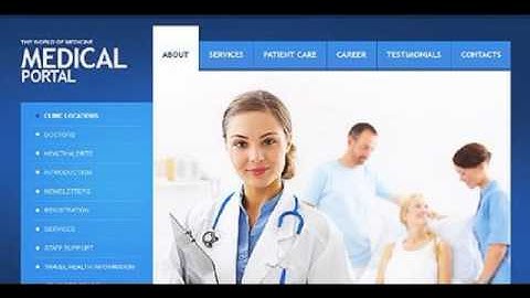 Preview White Medical Drupal Template by Mercury TMT