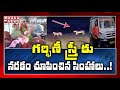 Lions surrounded ambulance carrying pregnant woman