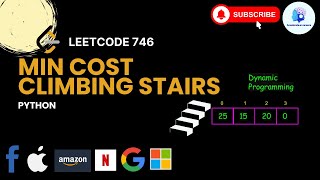 🔥Leetcode 746. Min Cost Climbing Stairs - Dynamic Programming - Python #faang🥇#coding
