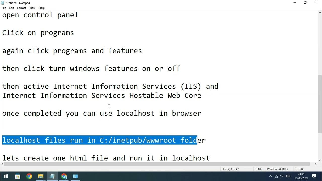how to run a html file in localhost in windows 10. - YouTube