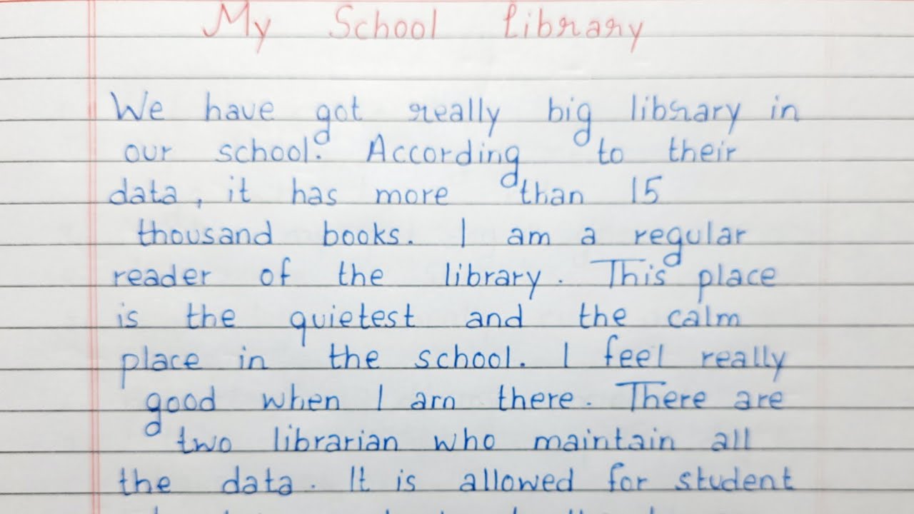 write about library